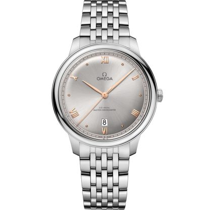 Omega De Ville Prestige 40 mm, aço em aço 434.10.40.20.06.001