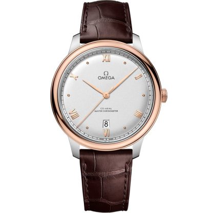 Omega De Ville Prestige 40 mm, aço - ouro Sedna™ 434.23.40.20.02.001