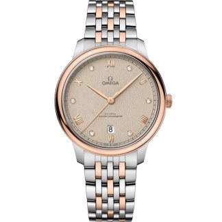 Omega De Ville Prestige 40 mm, aço - ouro Sedna™ em aço - ouro Sedna™ 434.20.40.20.59.001