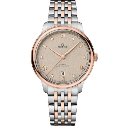 Omega De Ville Prestige 40 mm, aço - ouro Sedna™ em aço - ouro Sedna™ 434.20.40.20.59.001