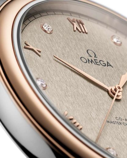 Omega De Ville Prestige 40 mm, aço - ouro Sedna™ em bracelete de pele 434.23.40.20.59.001 - Image 3