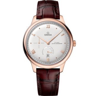 Omega De Ville Prestige 41 mm, ouro Sedna™ em bracelete de pele 434.53.41.21.02.001