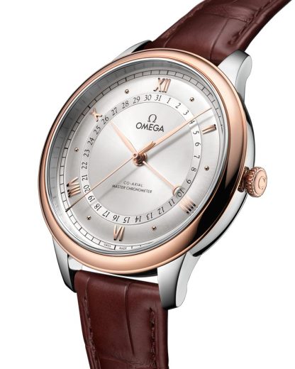 Omega De Ville Prestige 42 mm, aço - ouro Sedna™ em pele de crocodilo 434.23.42.22.02.001 - Image 3