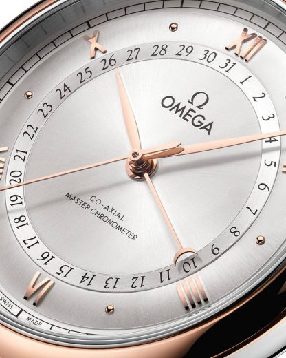 Omega De Ville Prestige 42 mm, aço - ouro Sedna™ em pele de crocodilo 434.23.42.22.02.001 - Image 4