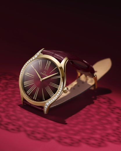 Omega De Ville Trésor 36 mm, ouro Moonshine™ em bracelete de pele 428.58.36.60.11.001 - Image 3
