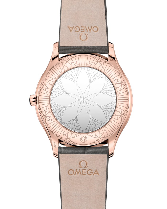 Omega De Ville Trésor 36 mm, ouro Sedna™ em bracelete de pele 428.58.36.60.02.001 - Image 2