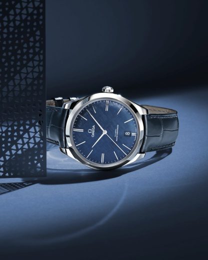 Omega De Ville Trésor 40 mm, aço em bracelete de pele 435.13.40.21.03.001 - Image 5
