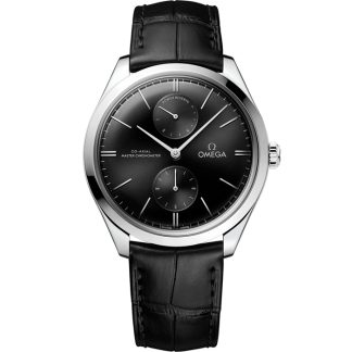 Omega De Ville Trésor 40 mm, aço em bracelete de pele 435.13.40.22.01.001