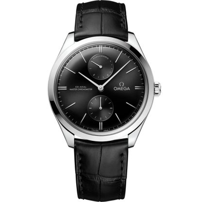 Omega De Ville Trésor 40 mm, aço em bracelete de pele 435.13.40.22.01.001