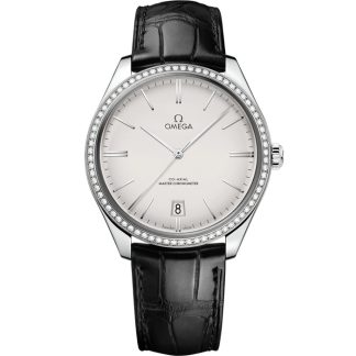 Omega De Ville Trésor 40 mm, aço em bracelete de pele 435.18.40.21.02.001