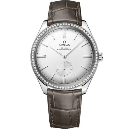 Omega De Ville Trésor 40 mm, aço em bracelete de pele 435.18.40.21.02.002