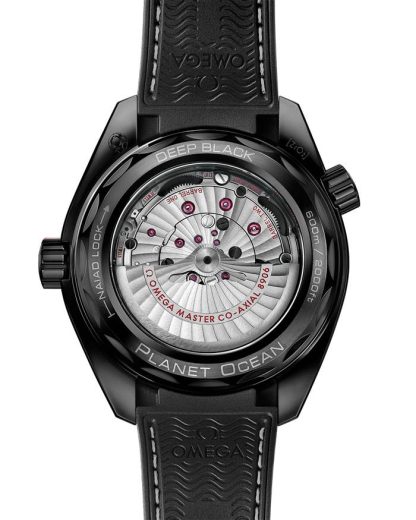 Omega Deep Black Seamaster PLANET OCEAN 600M 45,5 mm, cerâmica preta em bracelete de borracha 215.92.46.22.01.001 - Image 2