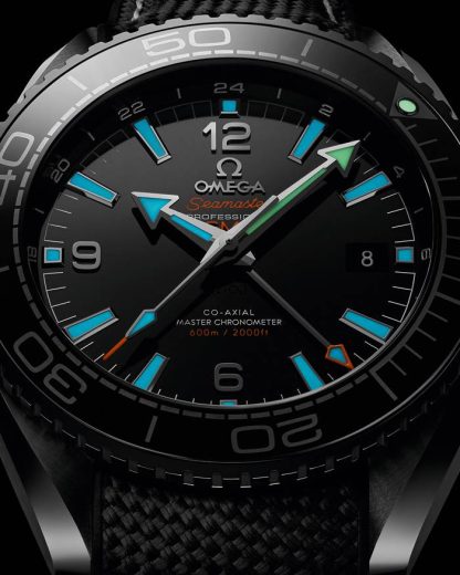 Omega Deep Black Seamaster PLANET OCEAN 600M 45,5 mm, cerâmica preta em bracelete de borracha 215.92.46.22.01.001 - Image 3