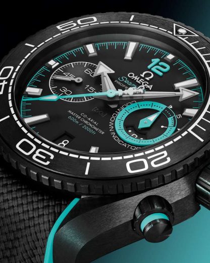 Omega ETNZ Deep Black Seamaster PLANET OCEAN 600M 45,5 mm, cerâmica preta em bracelete de borracha 215.92.46.51.01.003 - Image 4