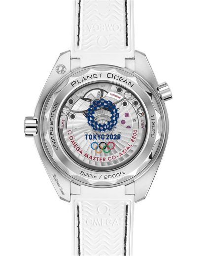 Omega Edição Limitada “Tokyo 2020” Seamaster PLANET OCEAN 600M 39,5 mm, aço em bracelete de pele 522.33.40.20.04.001 - Image 2