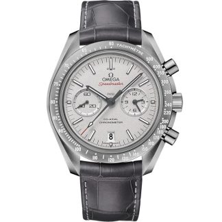 Omega Grey Side of the Moon Speedmaster Dark Side of the Moon 44,25 mm, cerâmica cinzenta em bracelete em pele com fecho de báscula 311.93.44.51.99.002