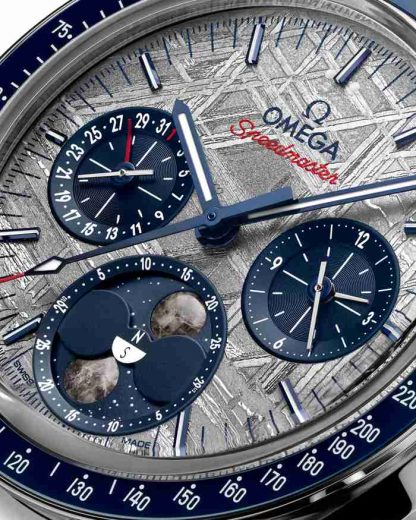 Omega Meteorite Speedmaster Moonphase 43 mm, aço em aço 304.30.43.52.06.001 - Image 4