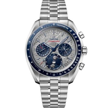 Omega Meteorite Speedmaster Moonphase 43 mm, aço em aço 304.30.43.52.06.001