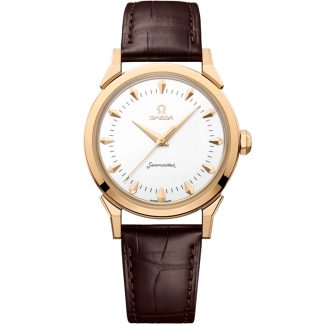 Omega Milano Cortina 2026 Novidade Seamaster 37mm 37 mm, ouro Moonshine™ em pele de crocodilo 522.53.37.20.04.001