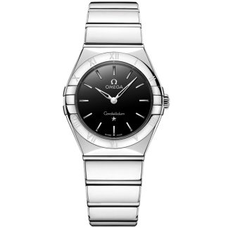 Omega Novidade Constellation 28 mm, aço em aço 131.10.28.60.01.001