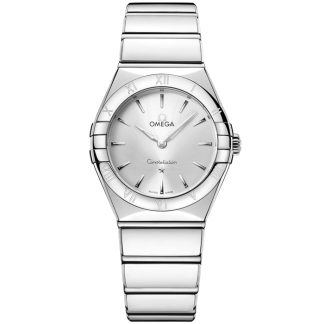 Omega Novidade Constellation 28 mm, aço em aço 131.10.28.60.02.002