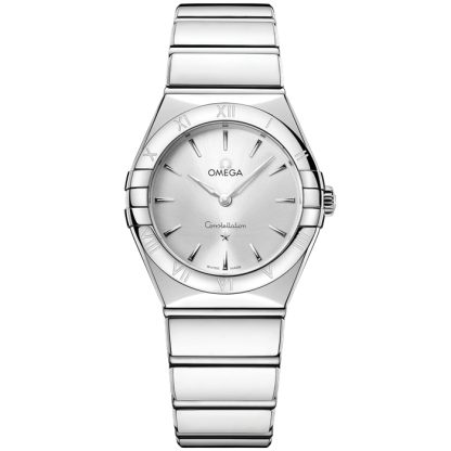 Omega Novidade Constellation 28 mm, aço em aço 131.10.28.60.02.002