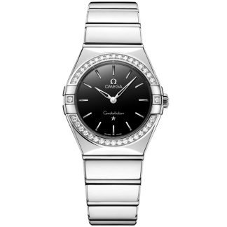 Omega Novidade Constellation 28 mm, aço em aço 131.15.28.60.01.001