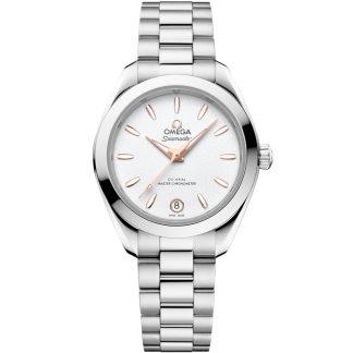 Omega Novidade Seamaster Aqua Terra 150M 30 mm, aço em aço 220.10.30.20.02.001