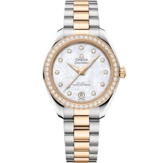 Omega Novidade Seamaster Aqua Terra 150M 30 mm, aço - ouro Moonshine™ em aço - ouro Moonshine™ 220.25.30.20.55.001