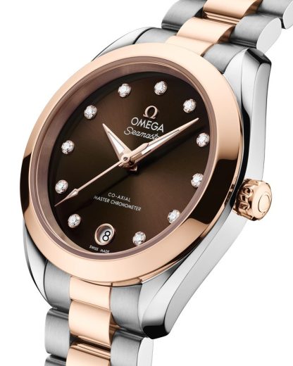 Omega Novidade Seamaster Aqua Terra 150M 30 mm, aço - ouro Sedna™ em aço - ouro Sedna™ 220.20.30.20.63.001 - Image 3