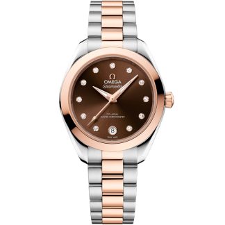 Omega Novidade Seamaster Aqua Terra 150M 30 mm, aço - ouro Sedna™ em aço - ouro Sedna™ 220.20.30.20.63.001