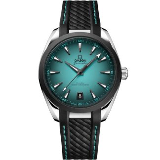 Omega Novidade Seamaster Aqua Terra 150M 41 mm, aço em bracelete de borracha 220.32.41.21.03.001