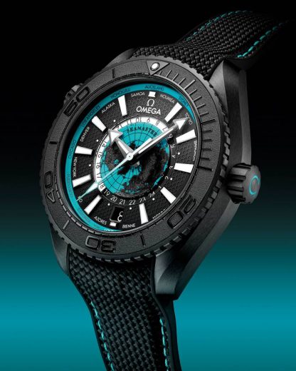 Omega Novidade Seamaster PLANET OCEAN 600M 45,5 mm, cerâmica preta em bracelete de borracha 215.92.46.22.01.006 - Image 4