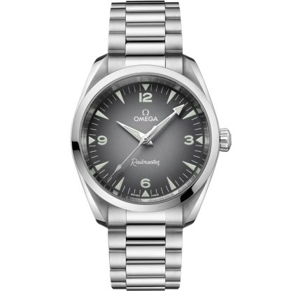 Omega Novidade Seamaster Railmaster 38 mm, aço em aço 235.10.38.20.06.001