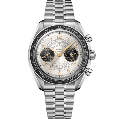 Omega Paris 2024 Speedmaster Chronoscope 43 mm, aço em aço 522.30.43.51.02.001