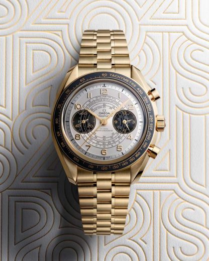Omega Paris 2024 Speedmaster Chronoscope 43 mm, ouro Moonshine™ em ouro Moonshine™ 522.60.43.51.02.001 - Image 4