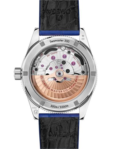 Omega Seamaster 300 41 mm, platina em bracelete de pele 234.93.41.21.99.002 - Image 2