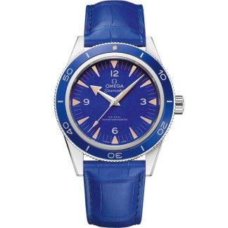 Omega Seamaster 300 41 mm, platina em bracelete de pele 234.93.41.21.99.002