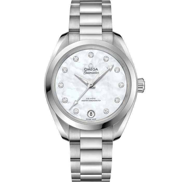 Omega Seamaster Aqua Terra 150M 34 mm, aço em aço 220.10.34.20.55.001
