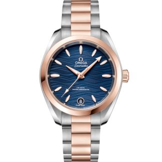 Omega Seamaster Aqua Terra 150M 34 mm, aço - ouro Sedna™ em aço - ouro Sedna™ 220.20.34.20.03.001