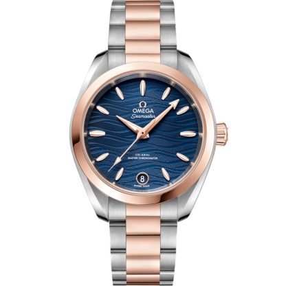 Omega Seamaster Aqua Terra 150M 34 mm, aço - ouro Sedna™ em aço - ouro Sedna™ 220.20.34.20.03.001