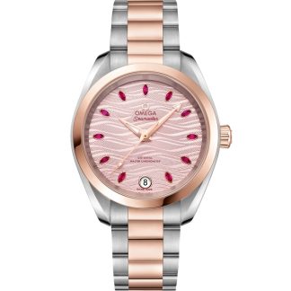 Omega Seamaster Aqua Terra 150M 34 mm, aço - ouro Sedna™ em aço - ouro Sedna™ 220.20.34.20.60.001