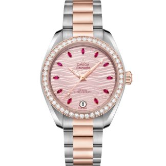 Omega Seamaster Aqua Terra 150M 34 mm, aço - ouro Sedna™ em aço - ouro Sedna™ 220.25.34.20.60.001