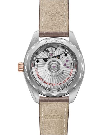 Omega Seamaster Aqua Terra 150M 34 mm, aço - ouro Sedna™ em bracelete de pele 220.23.34.20.06.001 - Image 2