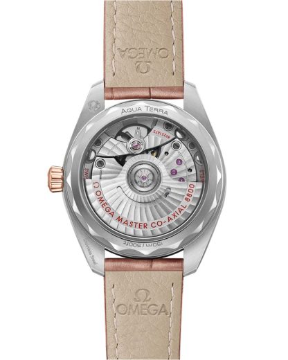 Omega Seamaster Aqua Terra 150M 34 mm, aço - ouro Sedna™ em bracelete de pele 220.28.34.20.59.001 - Image 2