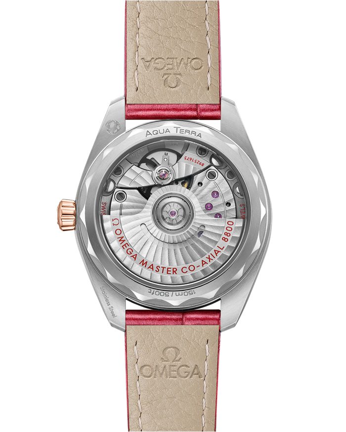 Omega Seamaster Aqua Terra 150M 34 mm, aço - ouro Sedna™ em bracelete de pele 220.28.34.20.60.001 - Image 2