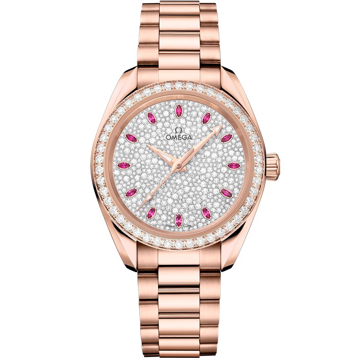 Omega Seamaster Aqua Terra 150M 34 mm, ouro Sedna™ em ouro Sedna™ 220.55.34.20.99.007