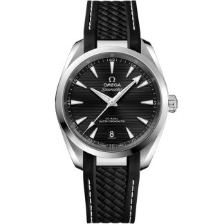 Omega Seamaster Aqua Terra 150M 38 mm, aço em bracelete de borracha 220.12.38.20.01.001
