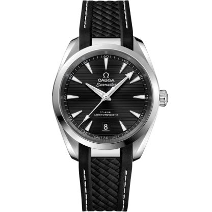 Omega Seamaster Aqua Terra 150M 38 mm, aço em bracelete de borracha 220.12.38.20.01.001