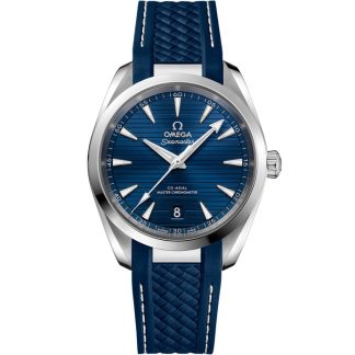 Omega Seamaster Aqua Terra 150M 38 mm, aço em bracelete de borracha 220.12.38.20.03.001